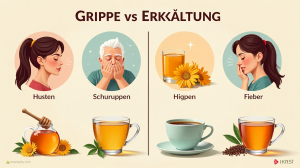 Grippe und Erkältung: Unterschiede, Symptome und bewährte Heilmethoden